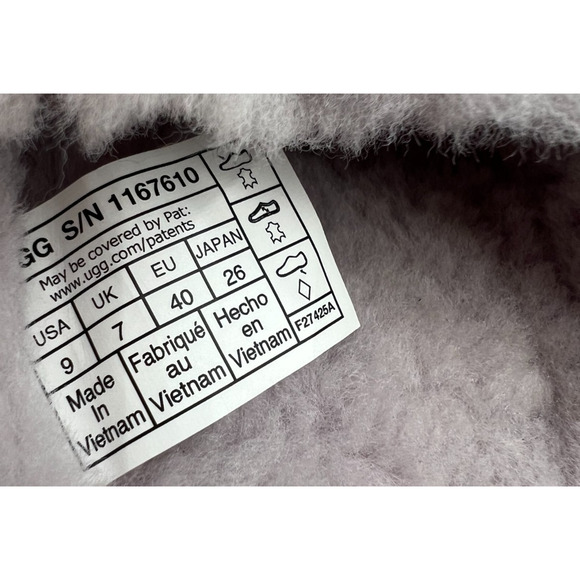 UGG Greenport Slide Sugarplum Purple Suede Slippers 1167610 Women's Size 9 - Picture 12 of 16